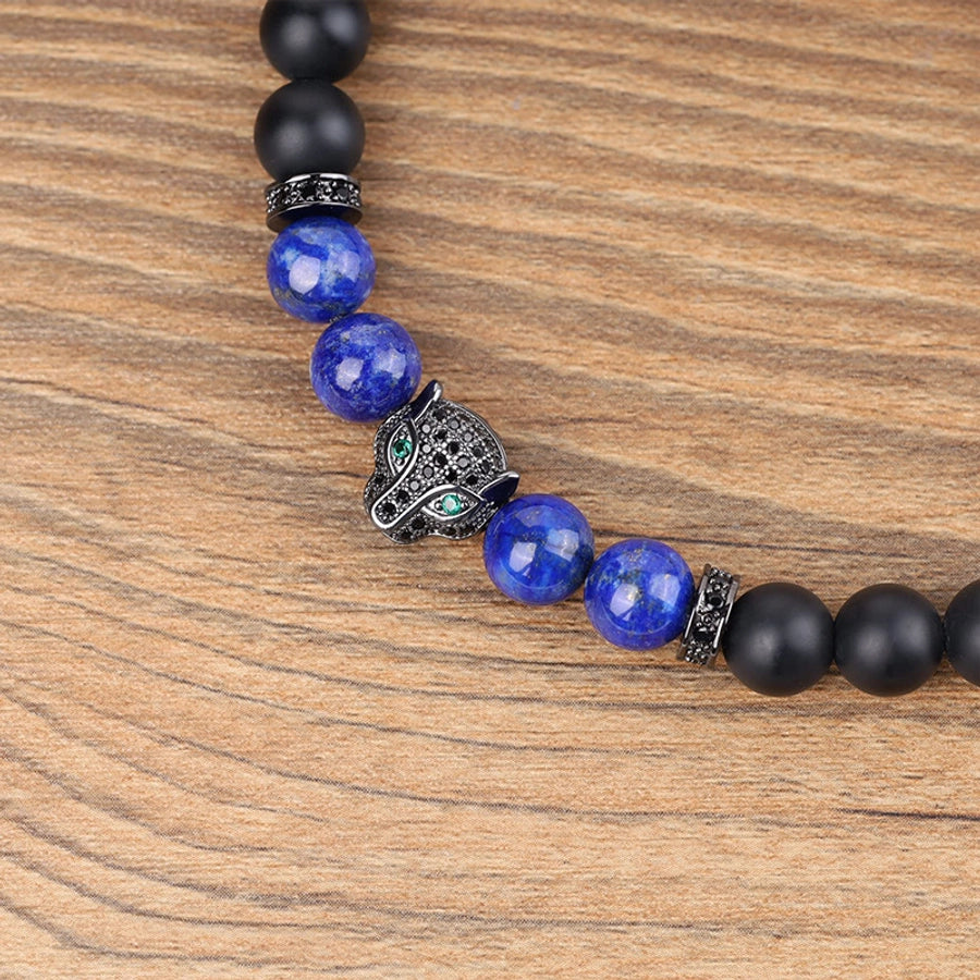 RKL™ Lapis Lazuli Classic Men's Geometric Bracelet