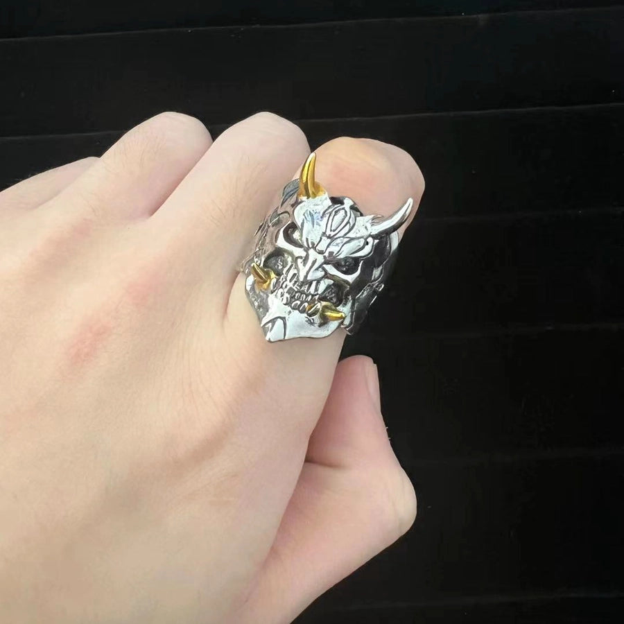 RKL™ Retro Punk Ghost Men's Open Ring