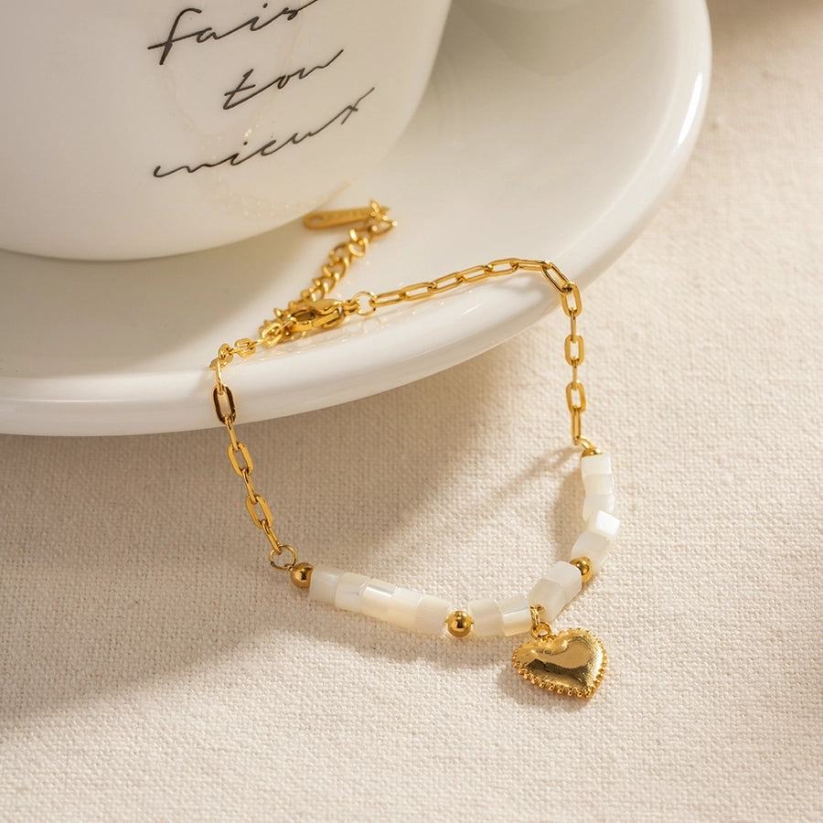 RKL™ Gold-Plated Heart Bracelet & Necklace Set