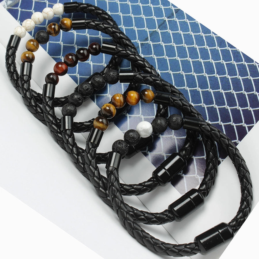 RKL™ Retro Geometric Natural Stone Bracelet