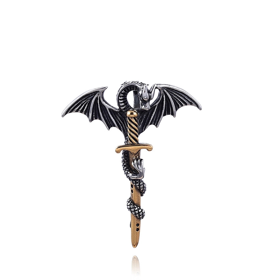 RKL™ Retro Sword Dragon Men's Pendant Necklace