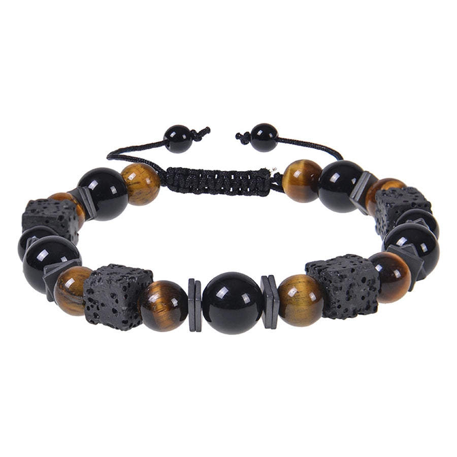 RKL™ Retro Natural Stone Beaded Men's Bracelet