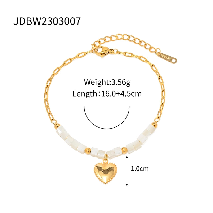 RKL™ Gold-Plated Heart Bracelet & Necklace Set