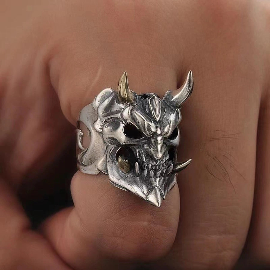 RKL™ Retro Punk Ghost Men's Open Ring