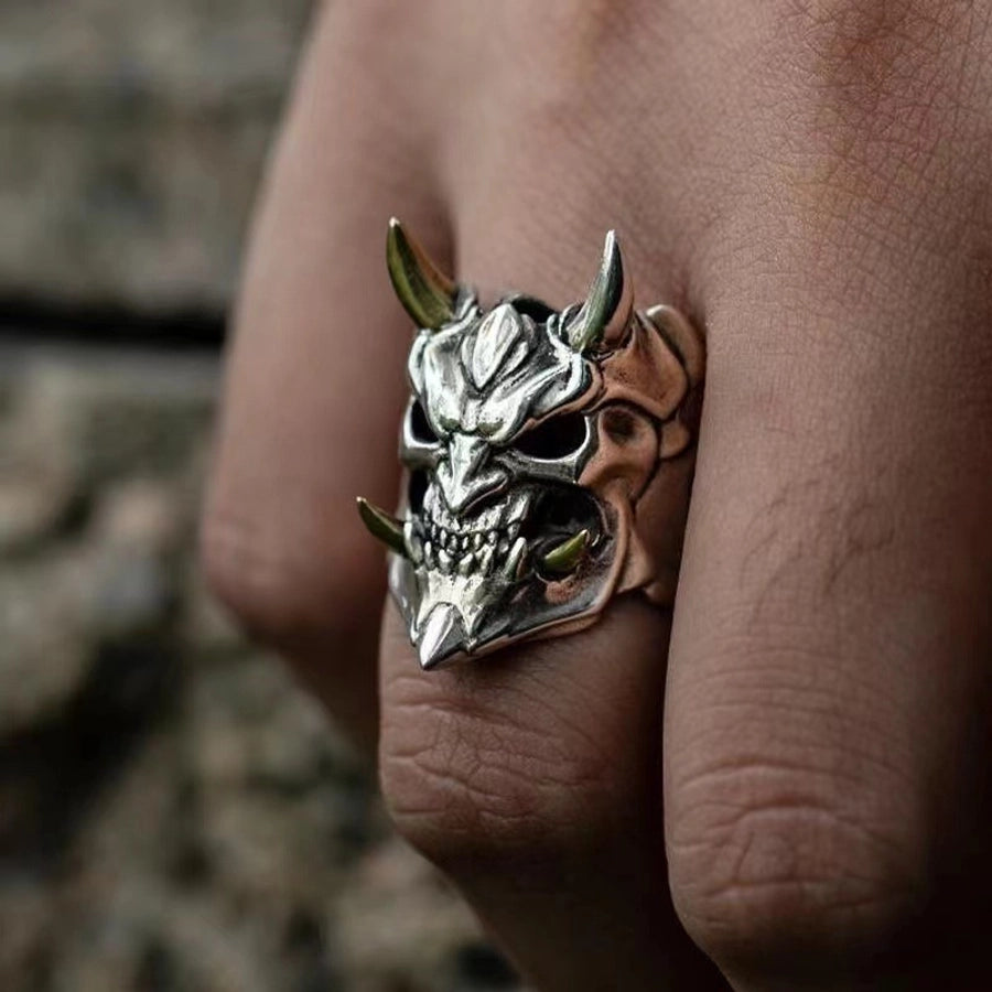 RKL™ Retro Punk Ghost Men's Open Ring