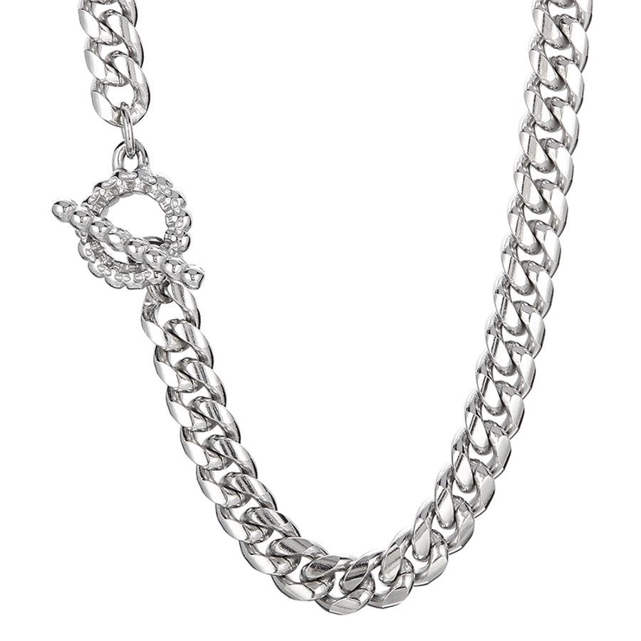 RKL™ Solid Color Stainless Steel Cuban Link Necklace