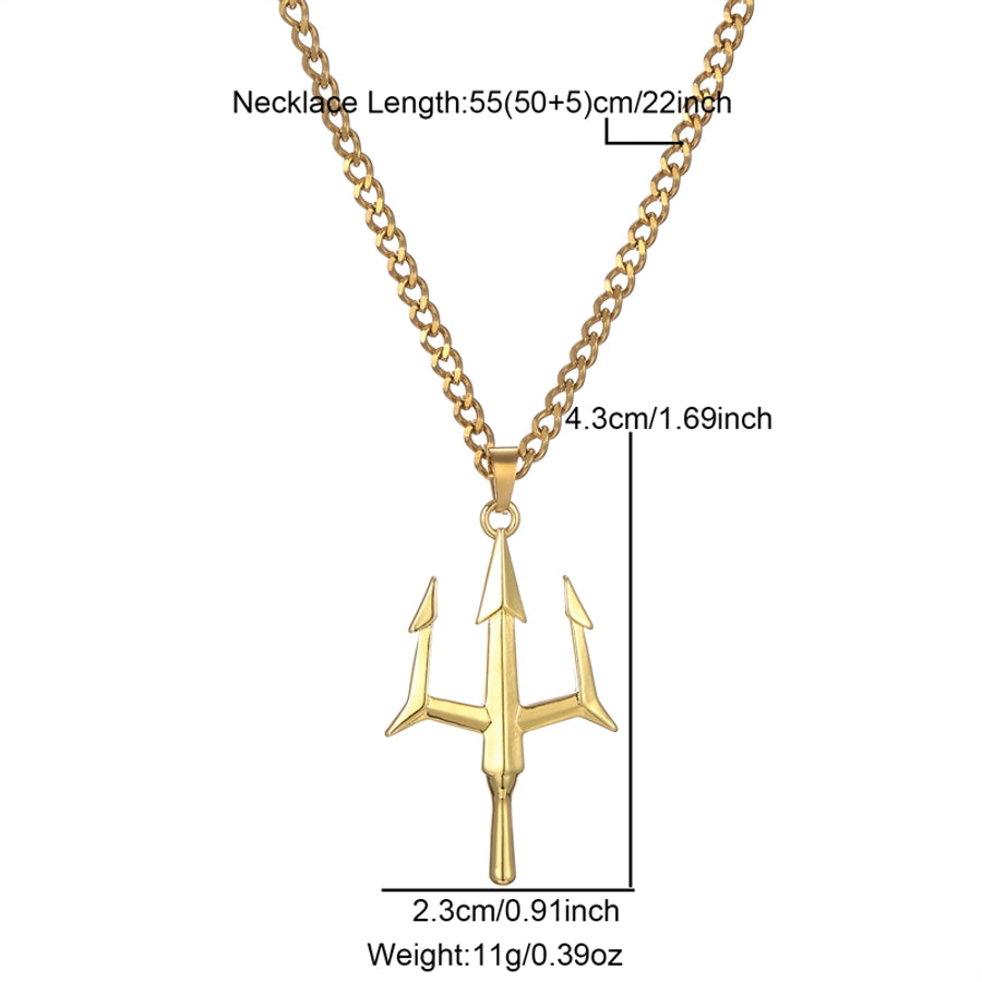 RKL™ Stainless Steel Simple Style Pendant Necklace