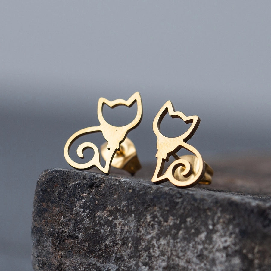 RKL™ Stainless Steel Animal Motif Ear Studs Collection