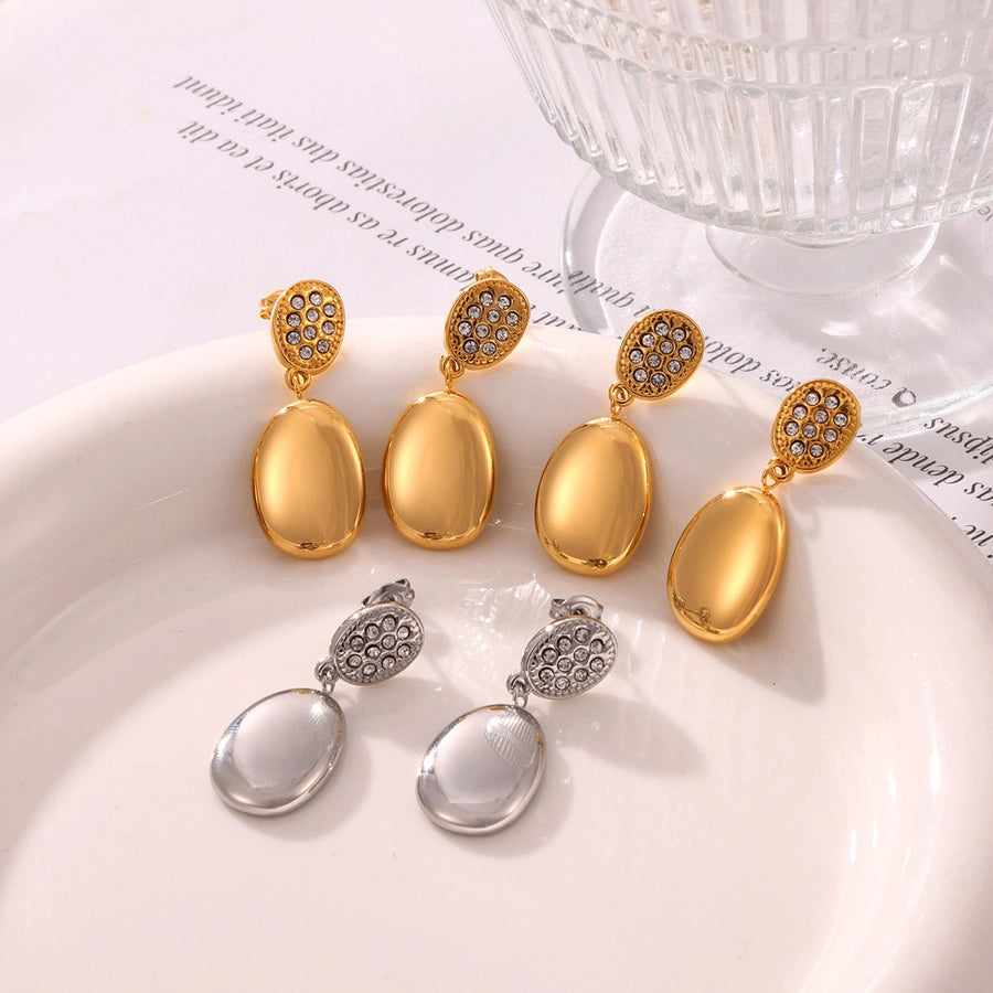 RKL™ Radiant 18K Gold Plated Rhinestone Drop Earrings