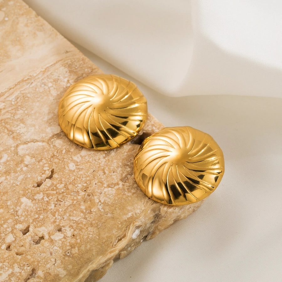 RKL™ Gold Plated Stainless Steel Ear Studs