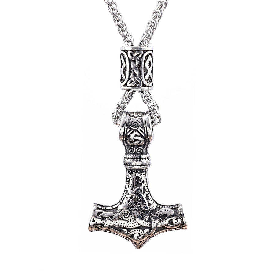 RKL™ Retro Plating Hammer Pendant Necklace