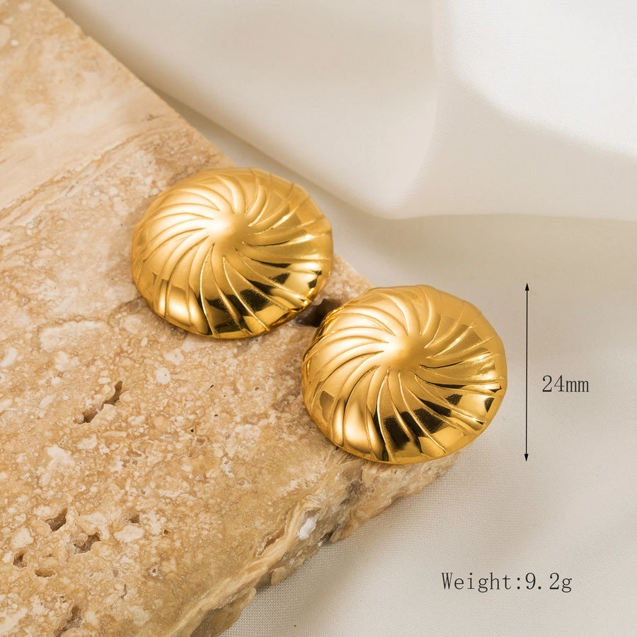 RKL™ Gold Plated Stainless Steel Ear Studs